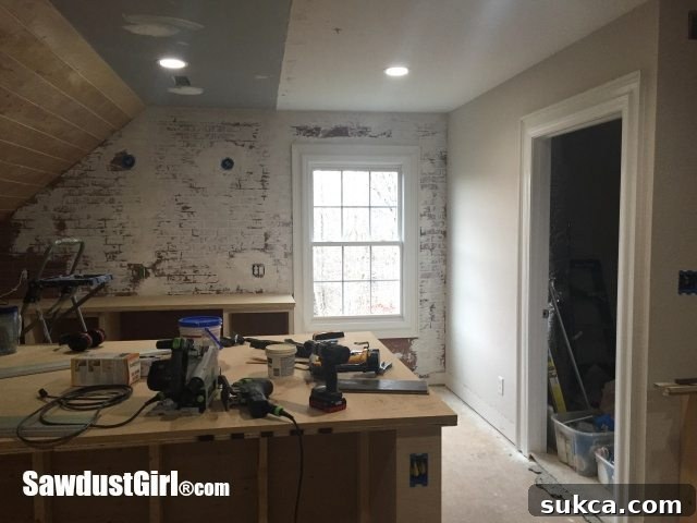 How to create a faux brick and plaster wall.