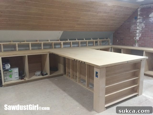 Building Countertops in place