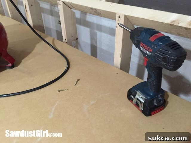 Building Countertops in place