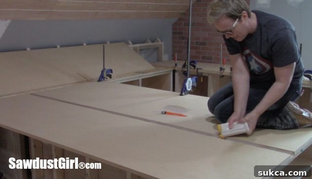 Building Countertops in place