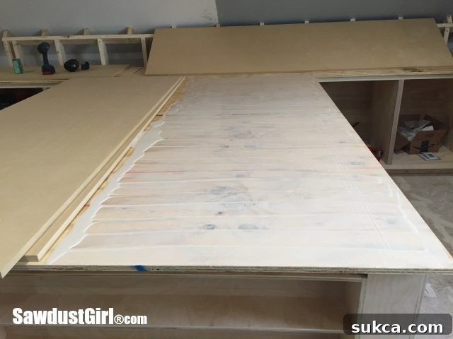 Building Countertops in place