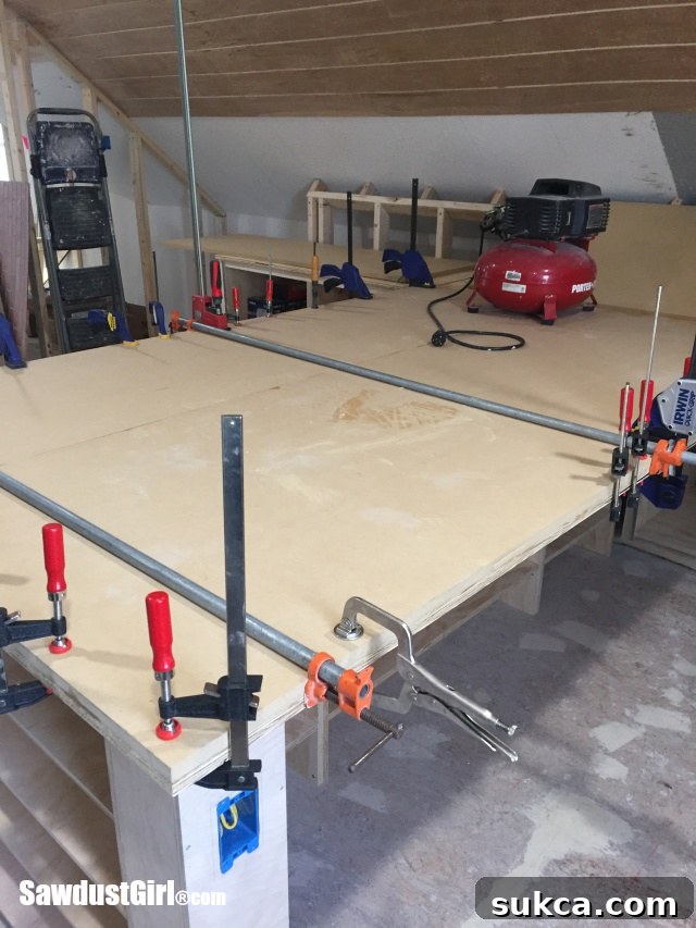 Building Countertops in place