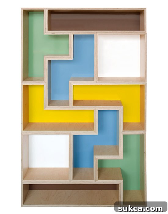 Tetris Inspired Bookshelf - Modular Storage Solution