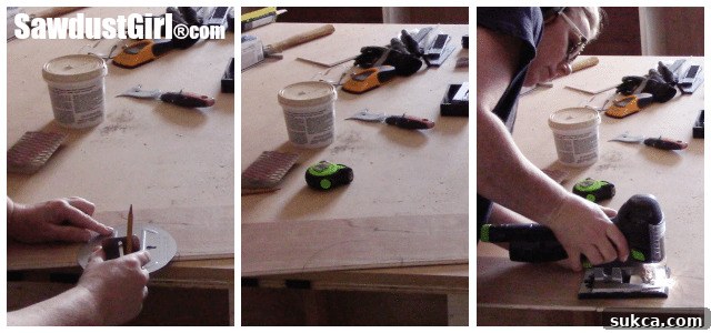 Template for recessed lighting holes Using a template to cut holes for recessed lights