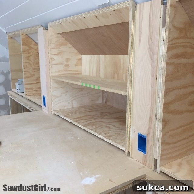 Building Angled Cabinets