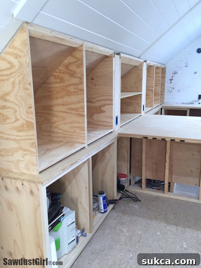 Building Angled Cabinets