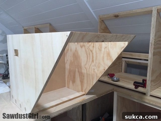 Building Angled Cabinets