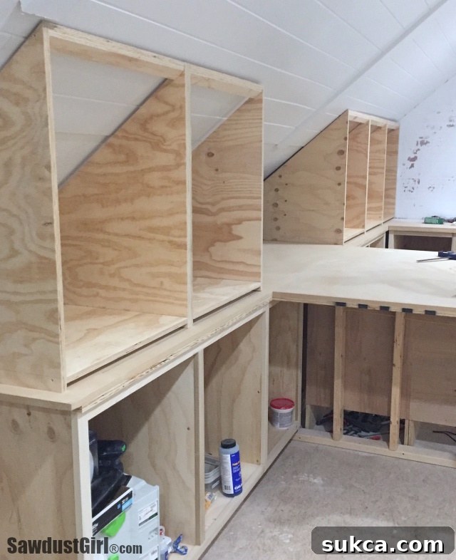 Building Angled Cabinets