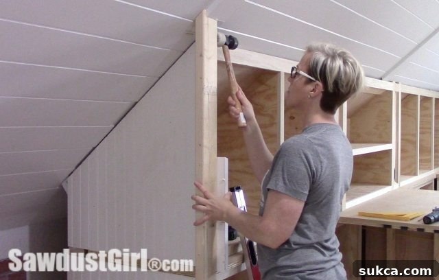 Custom Wall Framing for Kitchen Cabinet Desk Area
