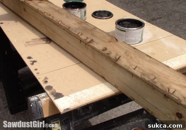 Briwax Application on DIY Picture Ledge Finishing with Briwax