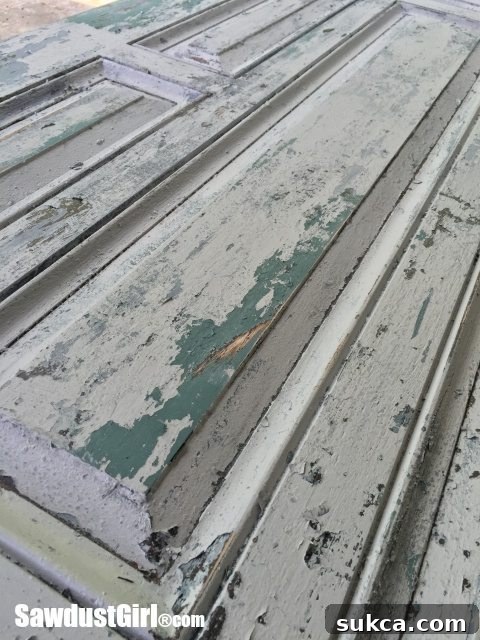Weathered Wonders: Distressed Studio Barn Door 23 How to create a Chippy Paint finish final details