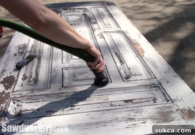 Weathered Wonders: Distressed Studio Barn Door 6 How to create a Chippy Paint finish with multiple layers