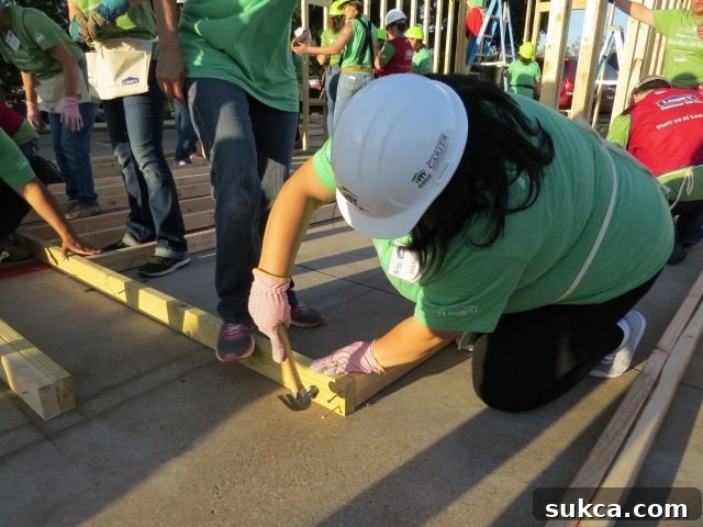 Shelby Rico actively participating in building her future home