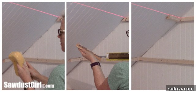 Preparing support cleats for wall shelves and ledges