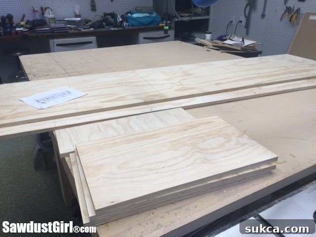 Making a plywood storage cart