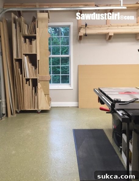 garage lumber storage