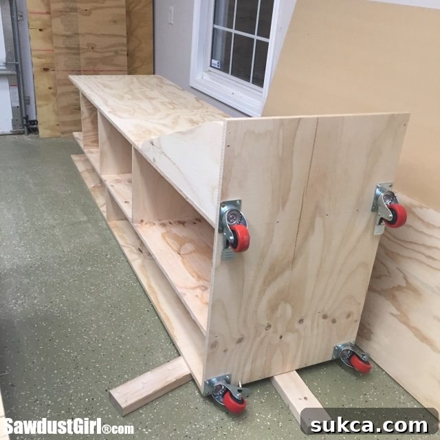 Building a rolling lumber cart