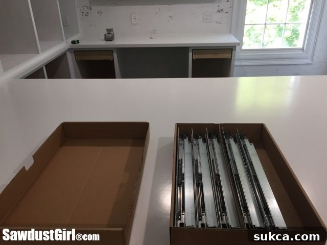 Precision Installation of Blum Drawer Runners Installing drawers in the studio