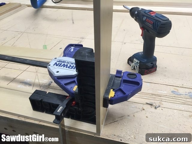 Effective Clamping Techniques for Pocket Hole Joinery Installing drawers in the studio