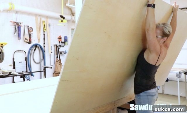 Cutting Plywood for Hard to Reach Cabinet Solution