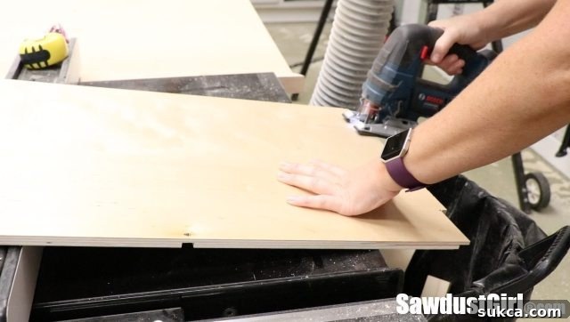 Notches for Drawer Slides and Fixed Shelf Placement