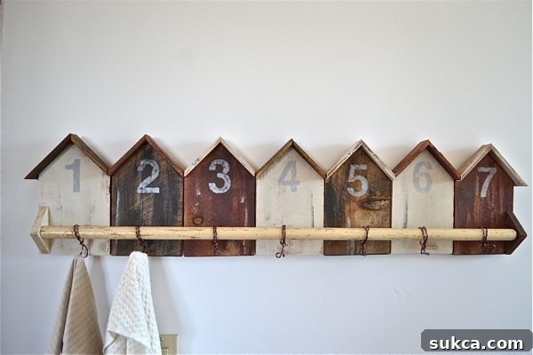 Cabin shaped Coat Rack