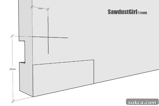 Preparing a drawer for Blum Tandem plus Blumotion 563 Drawer glides