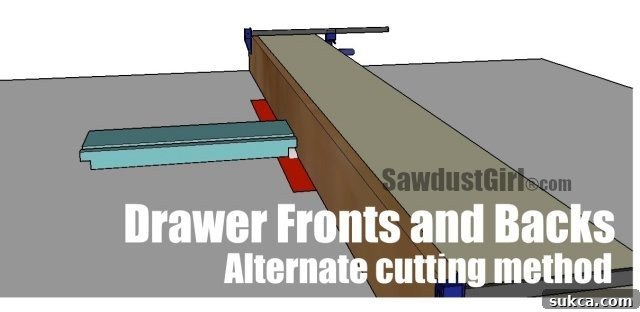 methods for cutting joints for cabinet drawers