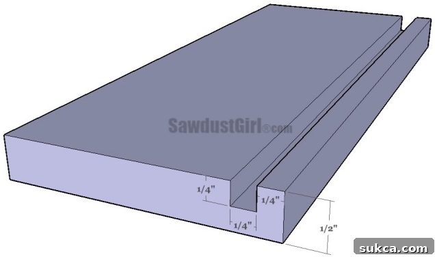cutting dado for drawer bottom