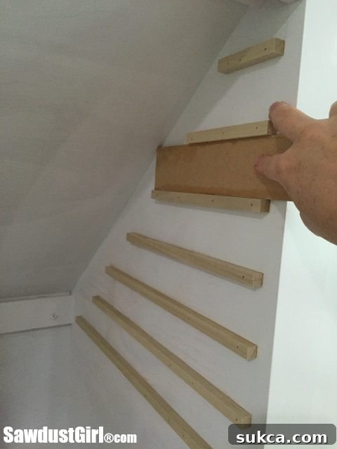Using a laser level for accurate wood drawer runner installation