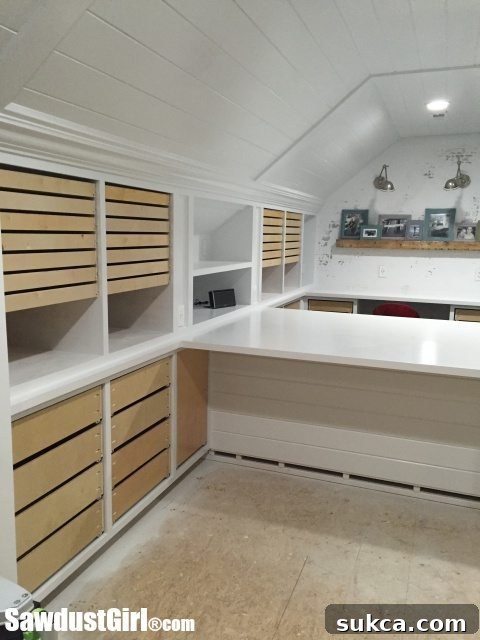 Map Drawers aesthetic in creative studio with custom runners