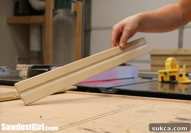 Detailed view of dado dimensions for wood drawer runners