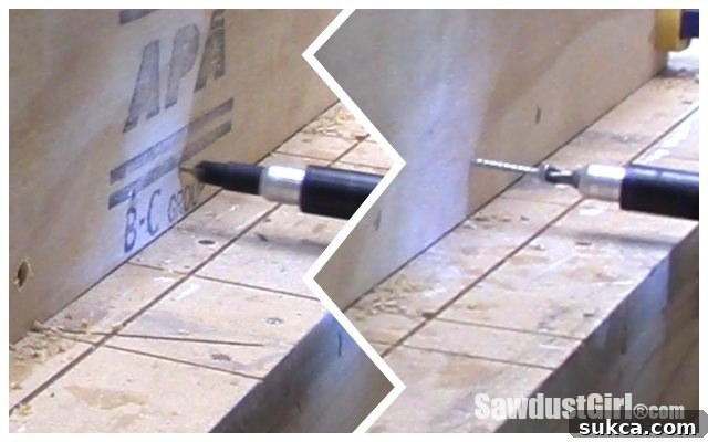 Screwing Side Panels to Base