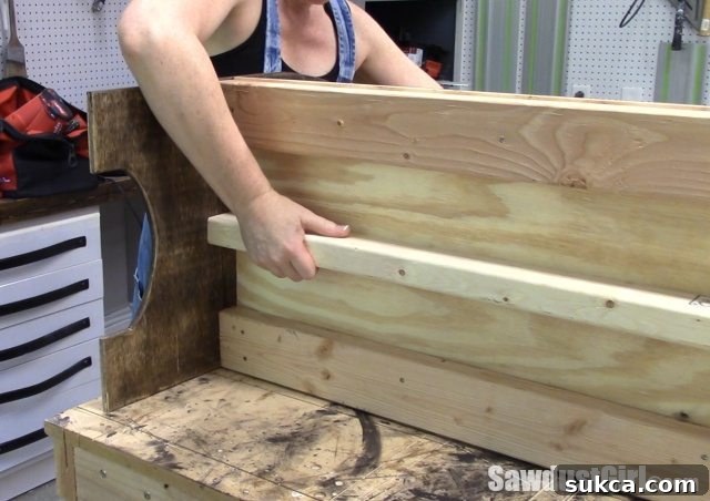 Installing Front and Back 2x4 Supports