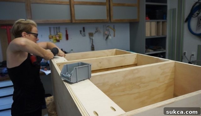 Adding wall mounting cleats to cabinet