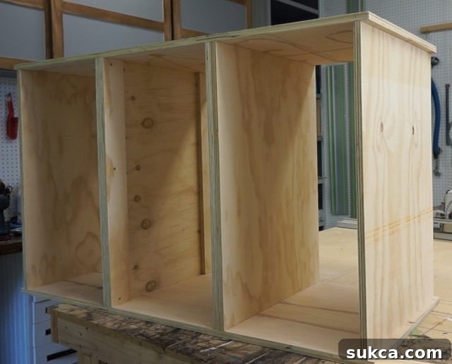 Adding cleats for drawer runners in cabinet