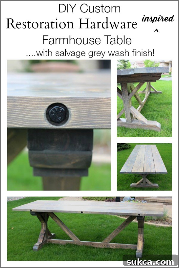 custom farmhouse industrial table