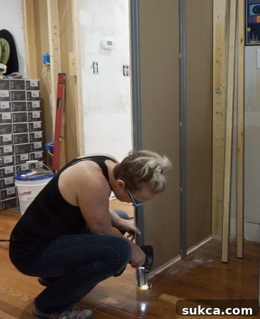 Troubleshooting a creaky pocket door frame
