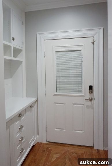 Sleek and Secure: The Kwikset Kevo 2nd Gen Smart Lock on Our Kitchen Entry Door