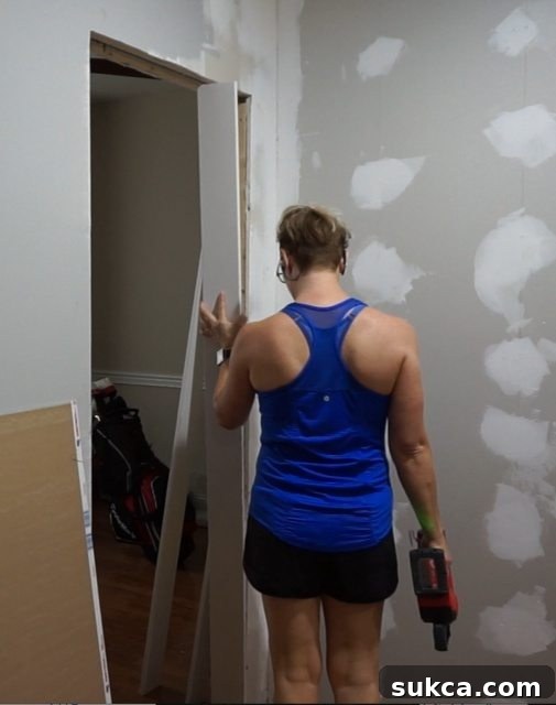 Trimming Out New Office Door Jambs