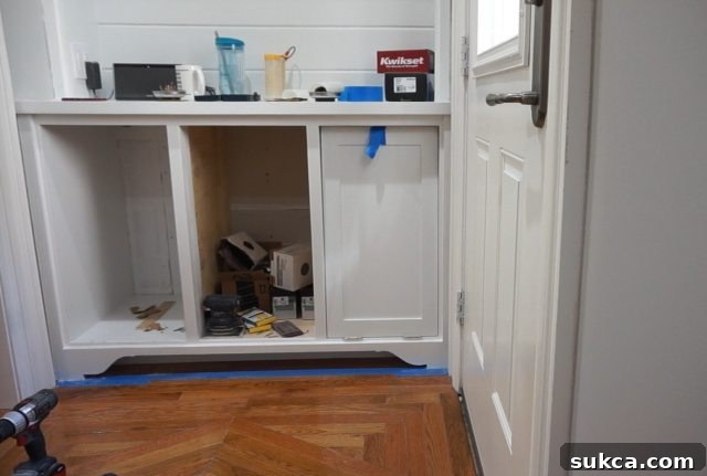 Tilt-out Storage Cabinet Door Stops