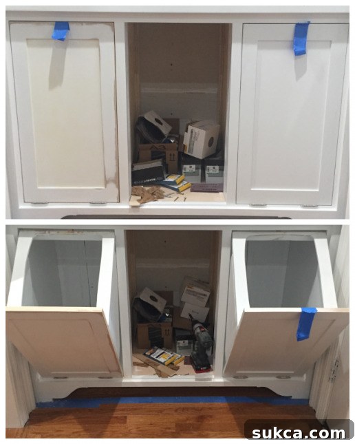 Tilt-out Storage Cabinet Final Overview