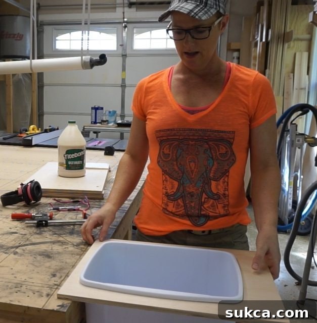 Tilt-out Storage Cabinet Bin Fit Test