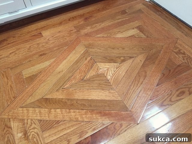 Overall View of Replaced Wood Floor Decorative Insert
