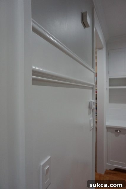 Creating a custom coat rack with moulding