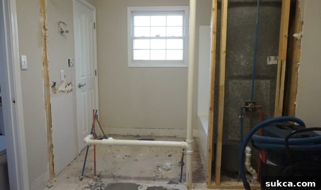 Subfloor inspection for plumbing access