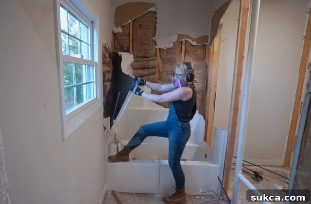 Enjoyable Aspect of Tub Demolition