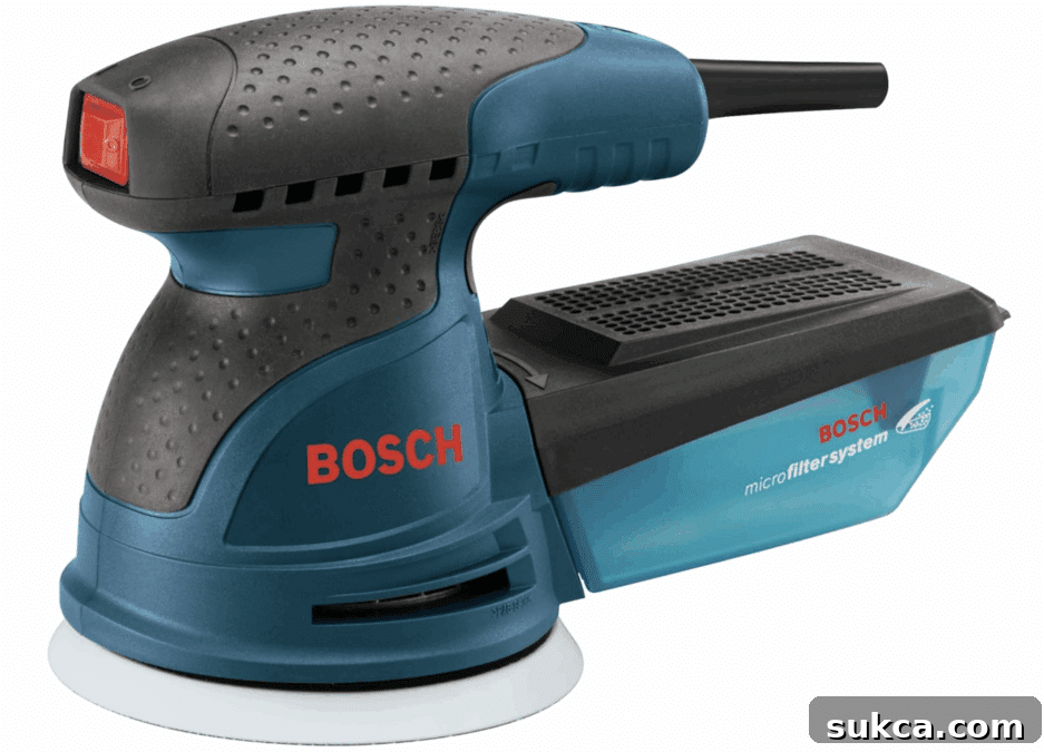 Random orbital sander for smooth finishes
