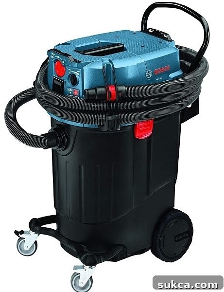 Powerful dust collector for workshop and job site