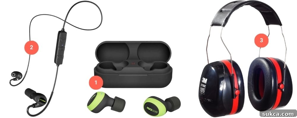 Reliable ear protection for loud construction tasks